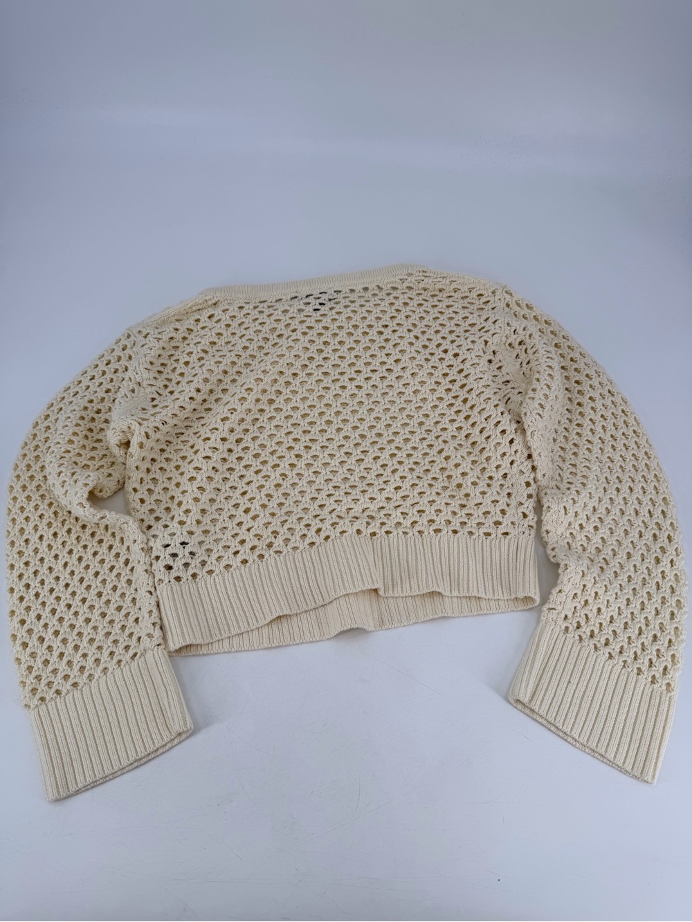 J.Crew 100% Cotton Pointelle Boatneck Sweater XS - Picture 7 of 7